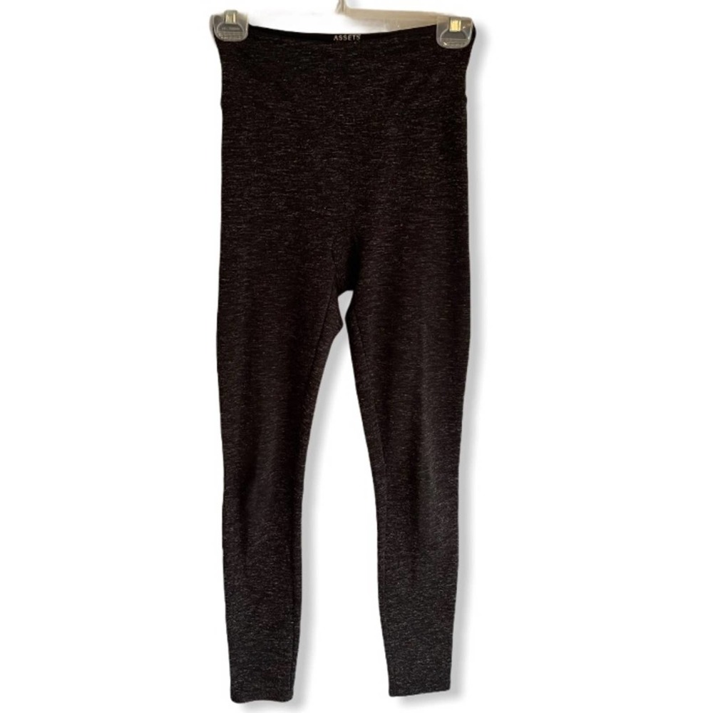 Spanx Assets Leggings Space Dye Black Grey  Color Size Small